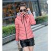 Down Cotton-padded Jacket Women's Short Winter Hooded Fashion Slim-fit Women's Gloves Cotton-padded Jacket