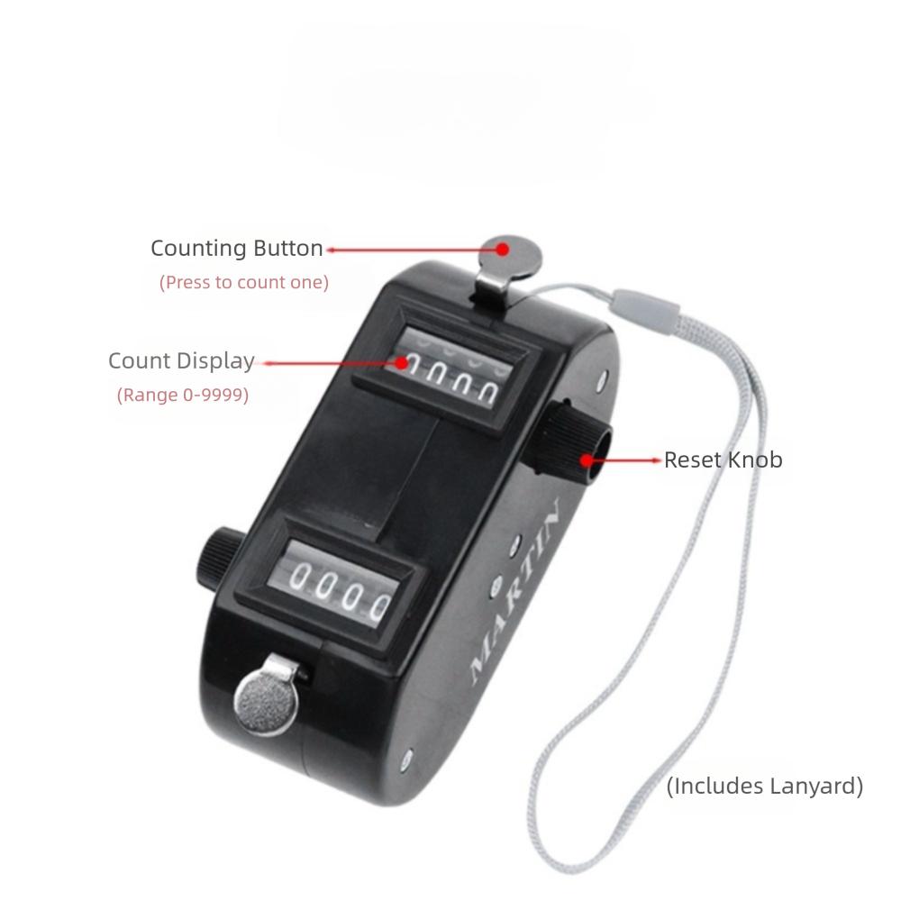 High Quality Portable Bidirectional Counter Lightweight Hand Two-way Clickers Black Counter for Golf Score Keeper