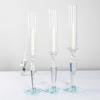 Crystal Single-Head Candlestick for Wedding and Event Decor - High Glass Tube Candle Holder
