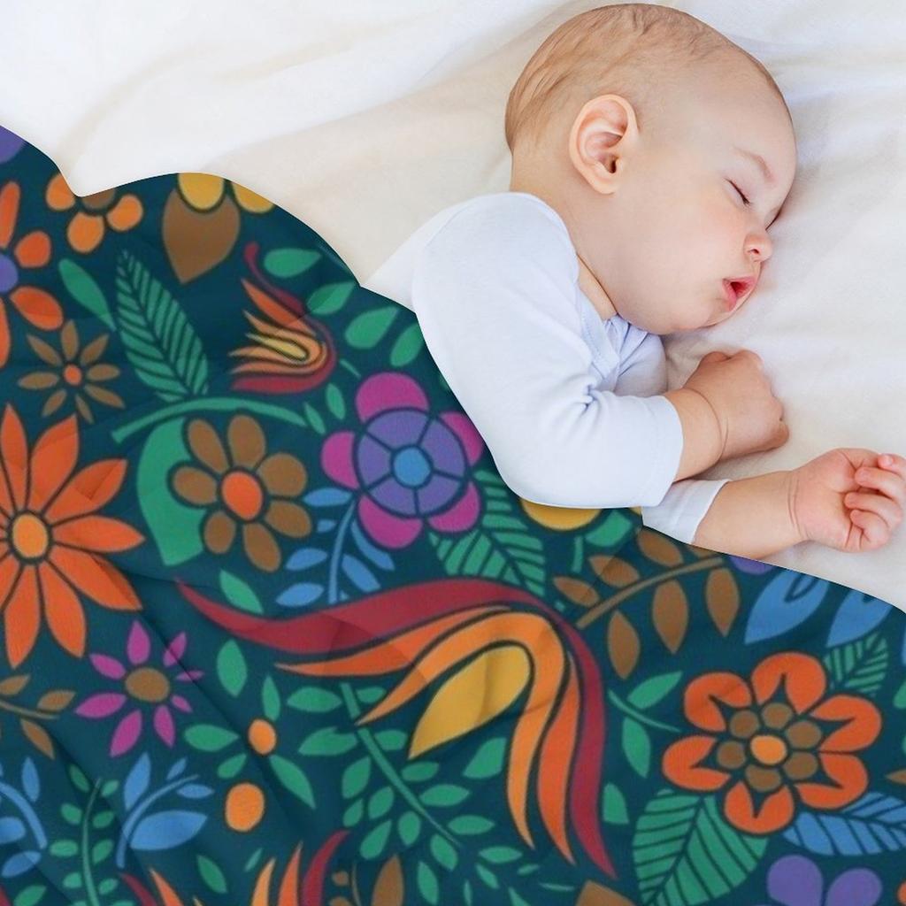 Another Floral Retro Throw Blanket Travel heavy to sleep anime Multi-Purpose Blankets