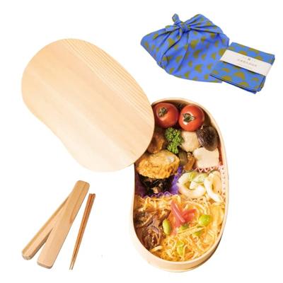 Обертка для бенто Magewappa Bento Box Набор для начинающих Деревянная одноярусная коробка для бенто из натурального дерева Magewappa Bento Lunch Box Стильная и милая для мужчин и женщин