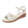 Women's Sandals Wedge Summer Genuine Leather Large Size  Ladies Sandals Non-slip Middle-aged Mother Fashion Sandals