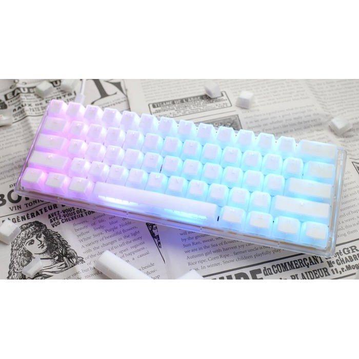 Clavier mécanique - DUCKY - One 3 Aura White Mini - 60% - Blanc - Rétroéclairé RGB