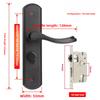 Indoor Door Lock, Integrated Lock, Bedroom, No Modification Hole, Wooden Door, Bedroom, Silent Single Tongue Lock
