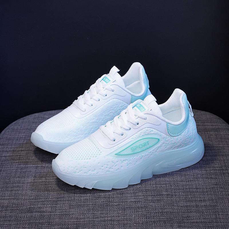 Светящиеся в темноте летающие тканые кроссовки для женщин, новинка 2023 года, кроссовки для женщин, дышащие повседневные кроссовки