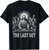 Футболка унисекс Jesus Last Set Rave 100% Хлопок Унисекс Круглый вырез Короткий рукав Оверсайз Y2k Популярная Мода Рок Панк Фанаты Подарки