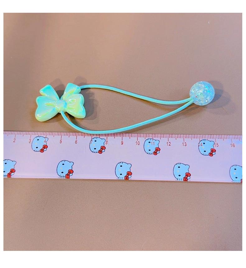 2PCS New Cute Colorful Bow Tie Princess Headwear Kids Elastic Hair Bands Children Hair Ropes Girls Hair Accessories