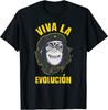 Футболка унисекс Monkey Chimpanzee Viva La Evolution Revolution Fun