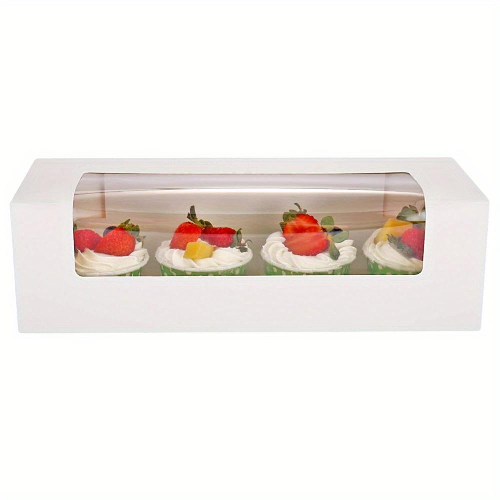 20 шт. Белых подарочных коробок с витринным окном, подарочная упаковочная коробка для Рождества, Нового года, дней рождения, вечеринок, свадеб, юбилеев