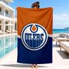 Пляжное полотенце с эмблемой Edmonton Oilers, супермягкое из микрофибры, идеальный подарок для нее/него, на день рождения, для бассейна, пляжа, путешествий, декор для пляжной вечеринки