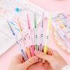1 Pack Stationery Double Writing Creativity Multicolor Dual-ended Cute Art Marker Graffiti Highlighter