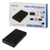3.5" SATA LogiLink hard drive enclosure, USB 3.0, fast transmission up to 5 Gbit/s