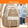 Large Nylon Lightweight Capacity Waterproof Backpack Middle School Bag Student