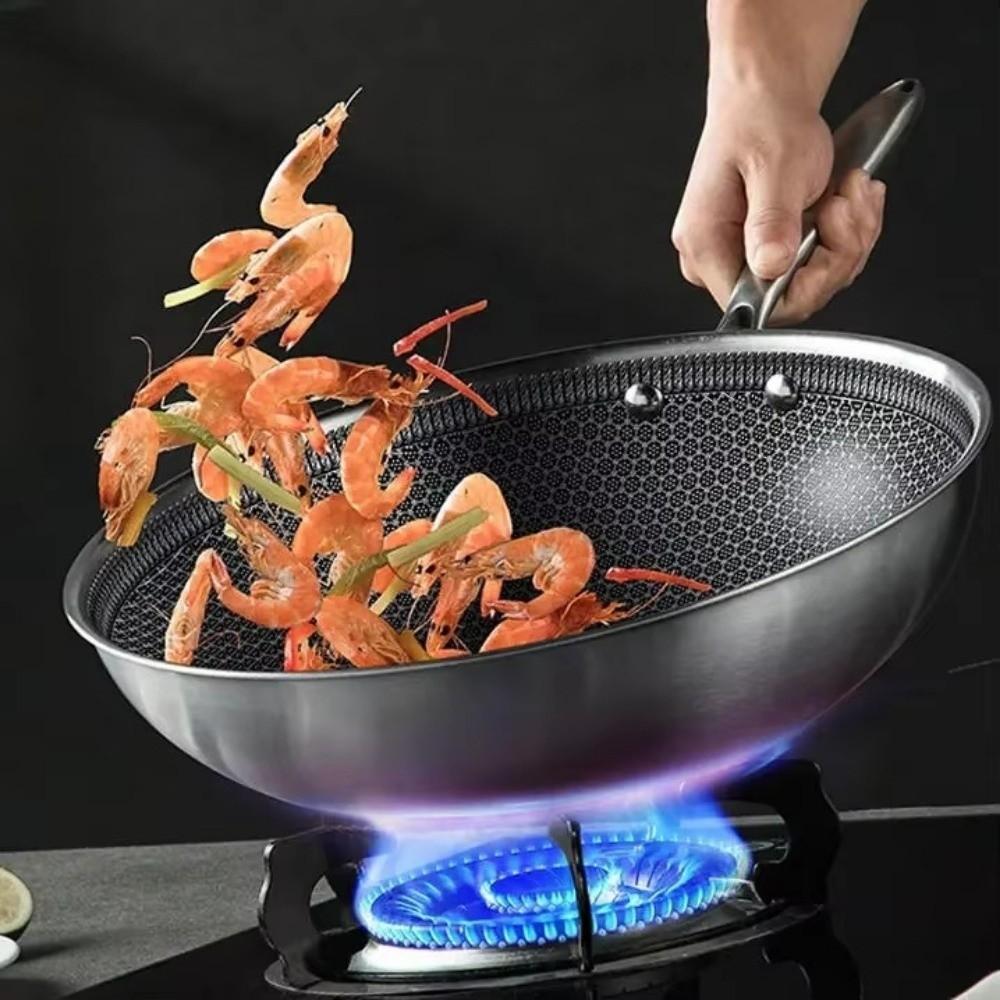 32cm Wok Pan Non-Stick Stove/induction Pan Household Stir Fry Pan Kitchen Cookware
