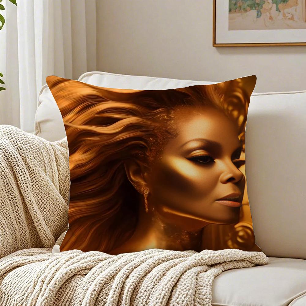 Cute JJanetS JJacksonS Cushion Cover Pillowcase Antidustmite living Room Sofa Decor Cushion Room