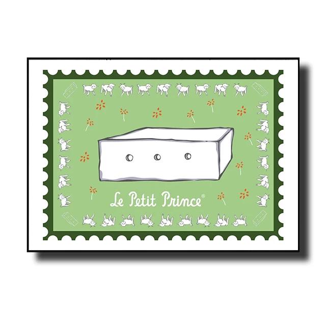 Маленький принц Лис Сказка Постеры и принты Мультяшная марка Настенное искусство Холст Живопись Картина для детской комнаты Домашний декор