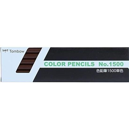Tombow Pencil Colored 1500 Single Color Brown 1 Dozen 1500-31