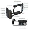 For Nikon ZR PULUZ Wood Handle Metal Camera Cage Expansion Frame (Black)