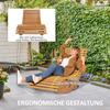 Outdoor Rocking Chair w/ Slatted Seat. Wooden Rocking Chair. 130cm x 60cm x 60cm. Light Brown