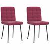 VidaXL Dining Chairs Set of 2 Bordeaux Red Velvet 4101085