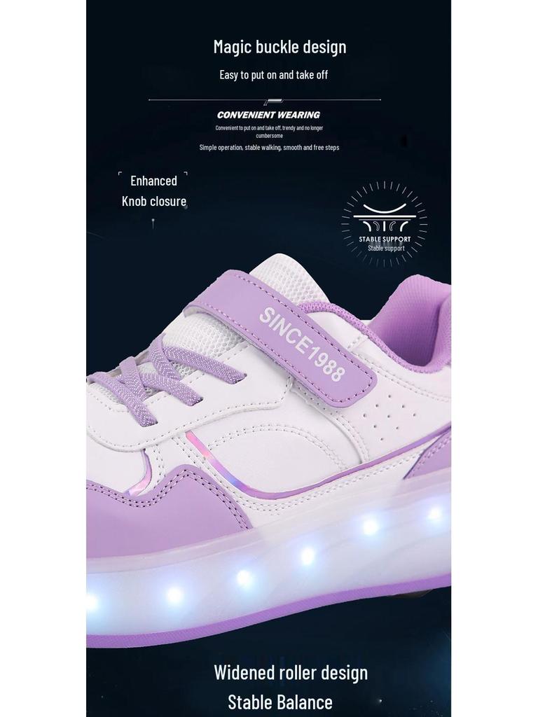 Детские роликовые кроссовки на четырех колесах 2024 года – Плоские ролики для мальчиков и девочек Hot Wheels