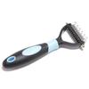 Detangling Comb - INF - Black + Blue - For Dogs and Cats - Eliminates Knots - Gentle On the Animal