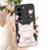 For vivo S17 V2283A Case Cute Cartoon Cat Butterfly Silicone Back Cover For Vivo S17 S17 Phone Protection Cases Fundas