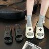 Мода 2025 Новые женские шлепанцы на платформе Толстая подошва Летние модные шлепанцы Пляжные сандалии Противоскользящая обувь для дома и улицы Легкая обувь