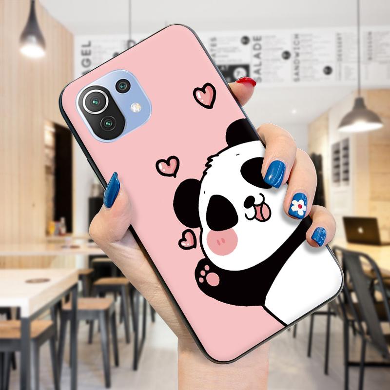 Противоударный мягкий чехол, модный милый чехол с пандой для девочек и мальчиков, милый мягкий силиконовый чехол из ТПУ для телефона Xiaomi Redmi