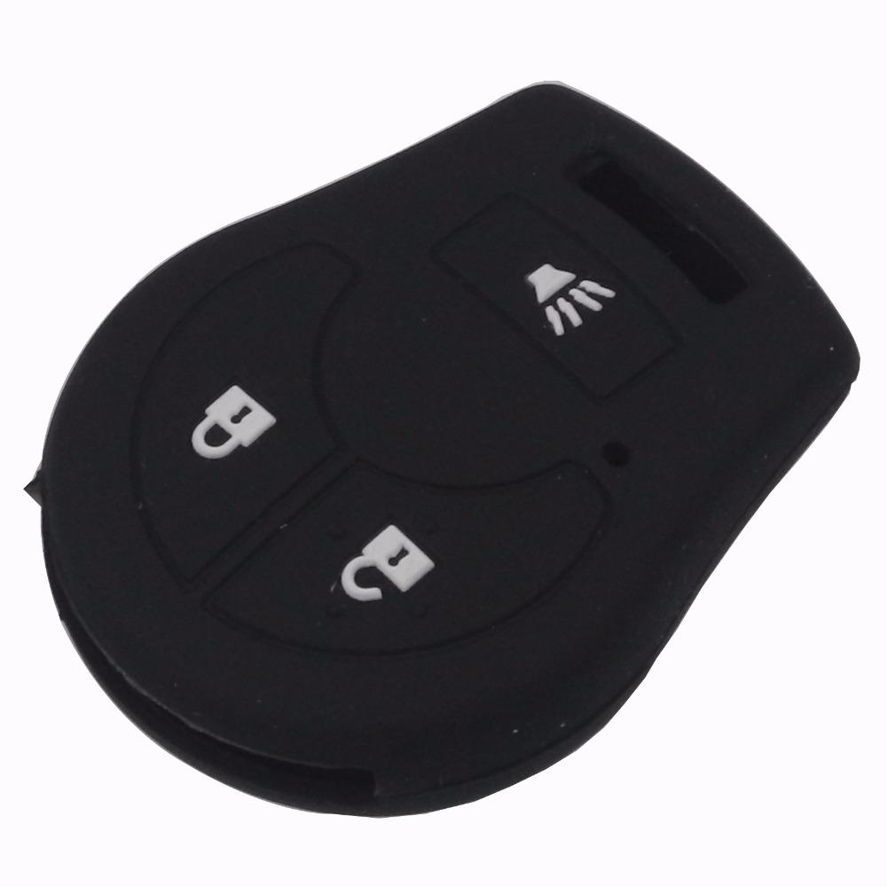 Jingyuqin Remote Silicone Key Case Cover For Nissan March Tiida Altima Armada Cube Juke Maxima Pathfinder Rogue Sentra Versa