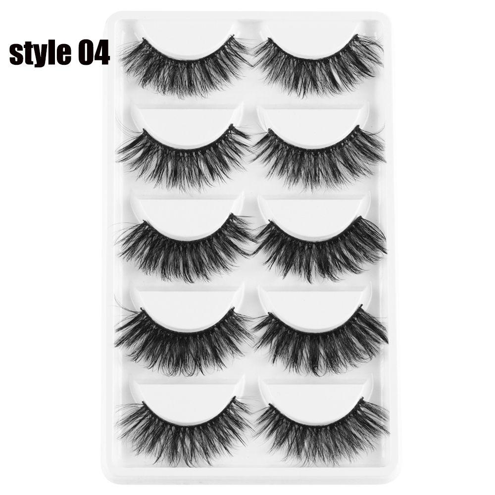 Long Handmade Multilayer Eye Lashes Extension 3D Faux Mink Hair Wispy Fluffy  False Eyelashes