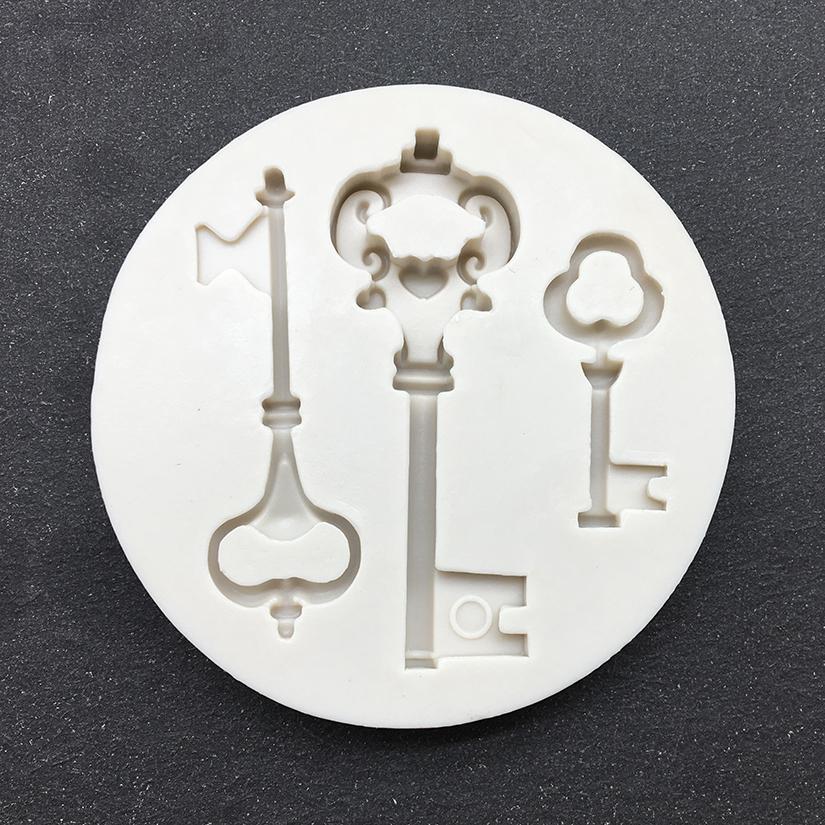 Key Silicone Mold Fondant Chocolate Sugarcraft Mould Cake Decorating Tools