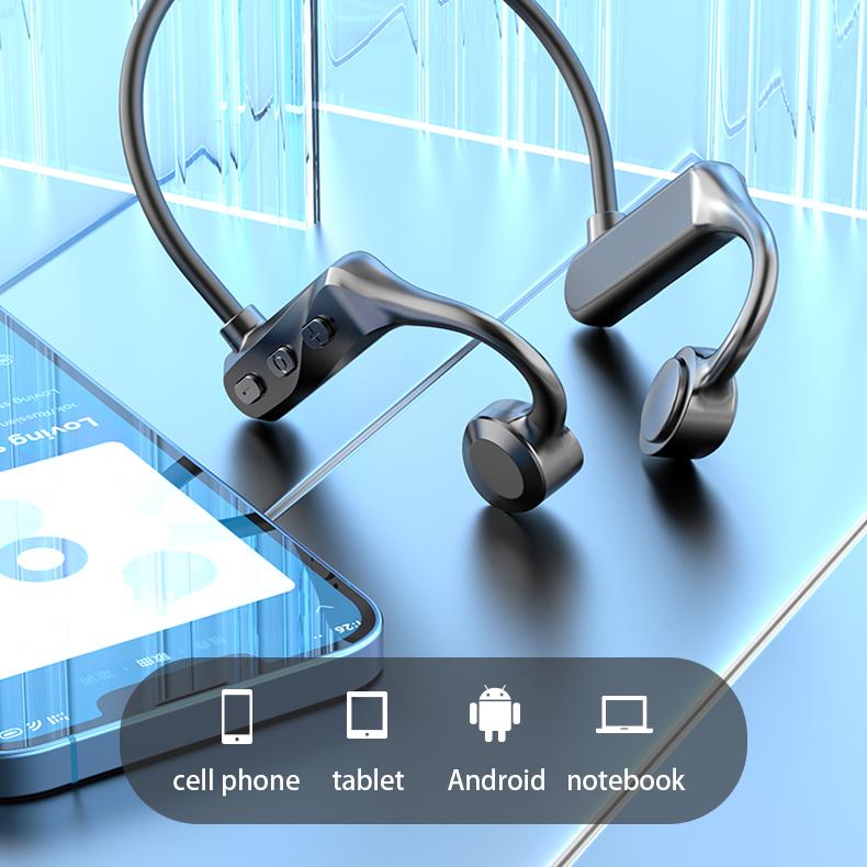 K69 Bone Conduction Headphones TWS Wireless Sports Earphone Fone Bluetooth Headset Handsfree With Mic For Running Gaming Headset