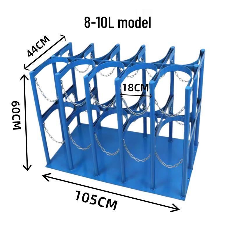Двухцилиндровая стойка против опрокидывания для лабораторных кислородных и ацетиленовых баллонов