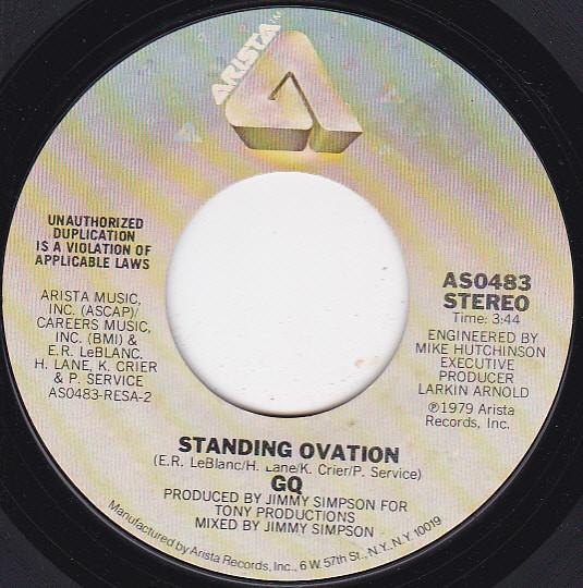 7inch Record GQ - Standing Ovation AS0483 Arista 1979 US Soul/Funk Used