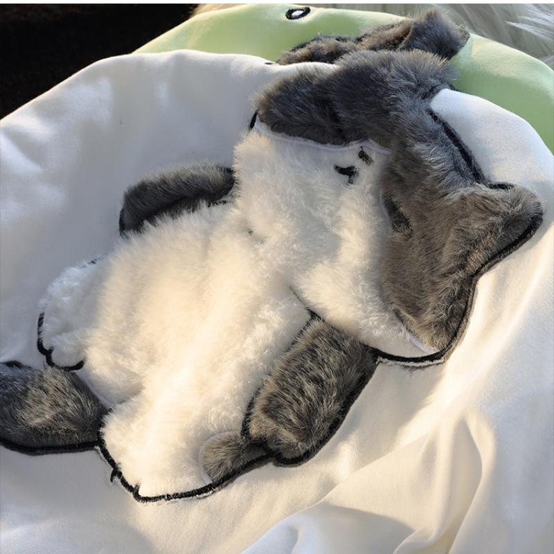 Летняя женская футболка с мультяшным котом, корейская простая повседневная женская футболка с коротким рукавом, забавные милые топы Y2K