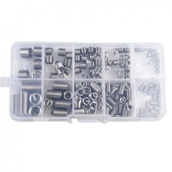 150x/set Thread ert Stainless Steel Helicoil M3-M8 Thread Repair Kit