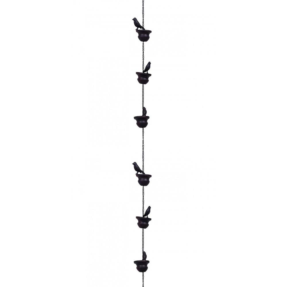 Mobile Birds Rainwater Chain Metal Drainage Chain Fashion Rain Chain  for Outdoor Decor