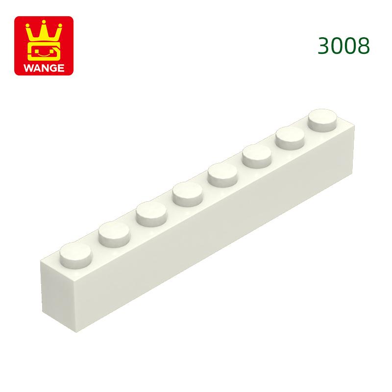 Нетоксичный 33 шт./лот 3008 1x8 Строительный блок с высоким отверстием Moc Базовые классические детали Кирпичные аксессуары Совместимы с DIY Детские игрушки Подарочная коробка