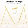 46.46" Gold Easel Stand for Wedding Signs No Assembly Needed Metal Display Stand for Art Welcome Signs Posters Pictures Painting