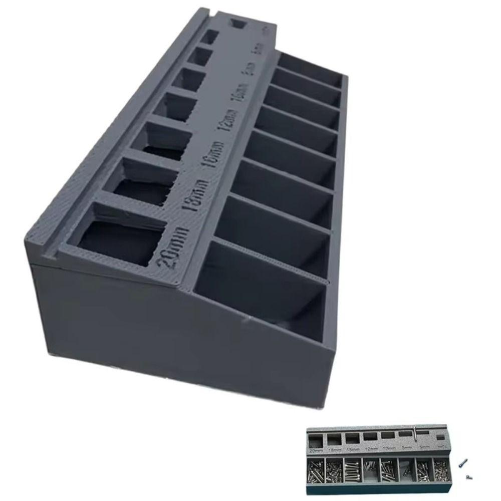 Multiple Compartment M3 Bolt Sorter PLA Screw Length Sorter Hardware Organization