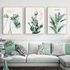 Nordic Green Plants Wall Art Pictures Decorative Canvas Painting Prints Leaves Posters for Interior Living Room Home Decor