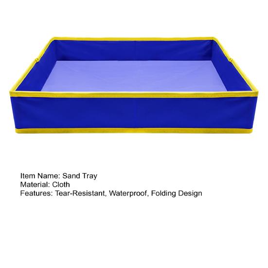 Складной тканевый поднос для песка, износостойкий, водонепроницаемый, портативный, поднос для хранения пляжных игрушек для детей, большая вместимость, тканевая песочница