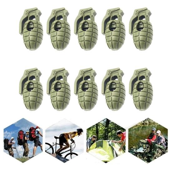 10 шт. пластиковые пружинные замки для шнура для паракордов, сменный шнурок, стопор, шнуровые тумблерные застежки для очков для банджи-плавания, эластичные зажимы для шнурков