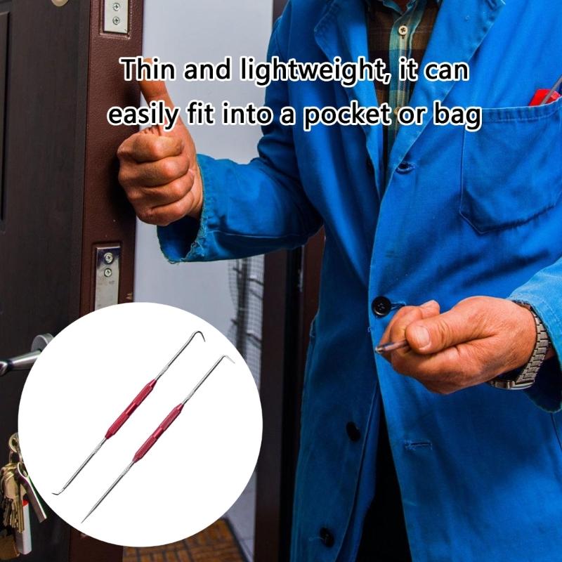 2 шт. Инструмент для снятия автомобильных сальников, Набор крючков и пик для автомобиля, Съемник уплотнительных колец и прокладок, Крючок под углом 45 градусов, Крючок под углом 90 градусов, Набор крючков и пик