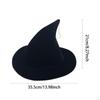 Halloween Witch Hat for Adults Pointed Top Carnival Stage Performance