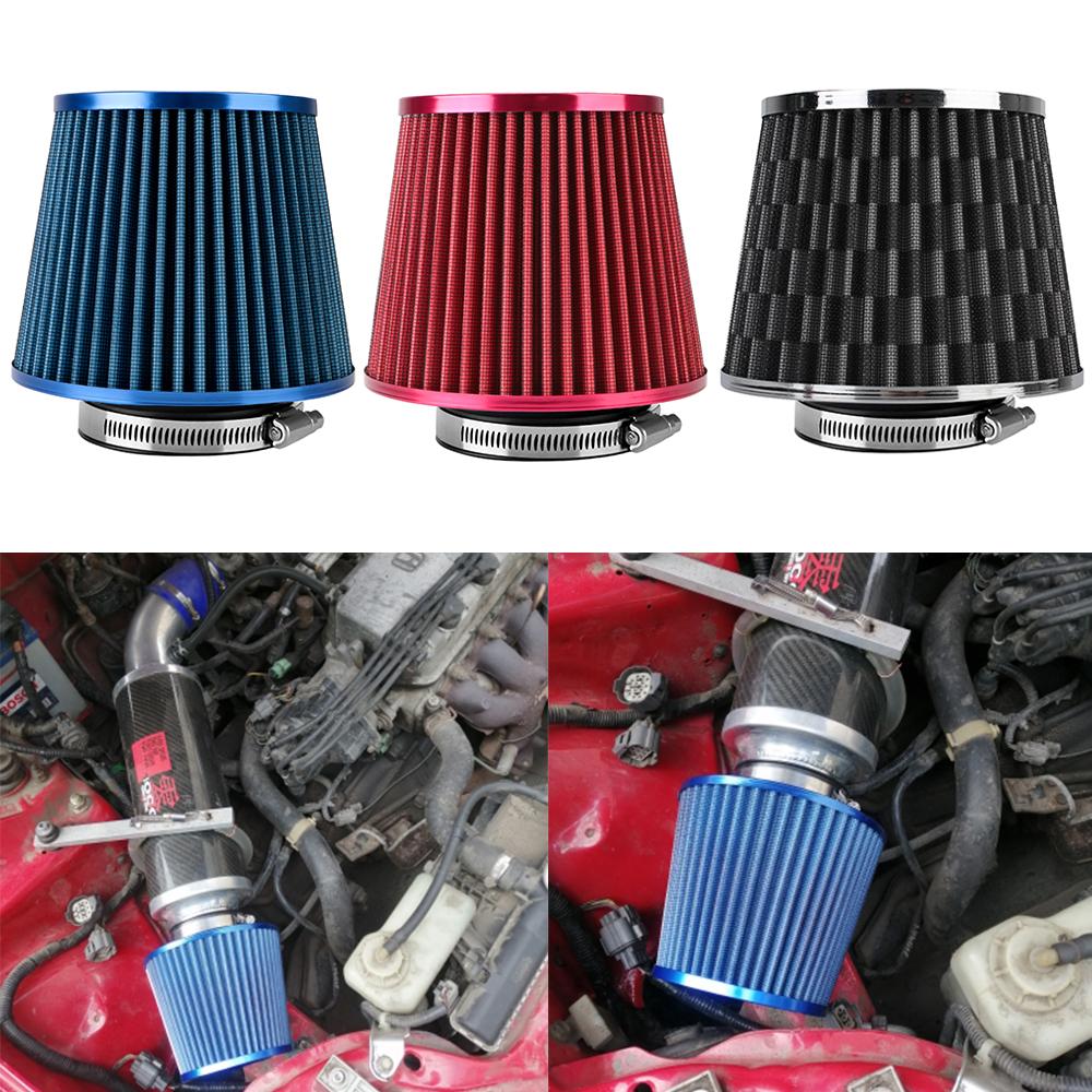 3 Inch Car Air Filters Vent Filter High Flow Intake Kit Mesh Cone 76MM Engine Protector Replacement Auto Accessories Universal Air Filters 7