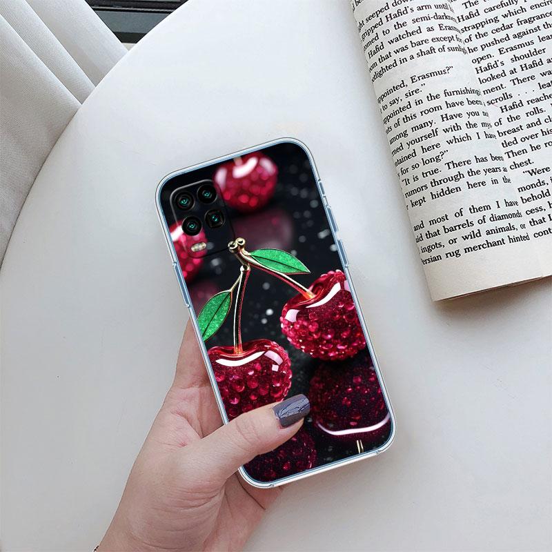 Прозрачный чехол для телефона с вишней и летними фруктами для Motorola Moto G10 G20 G30 G31 G32 G34 G35 G41 G42 G50 G51 G52 G55 G60 G60S
