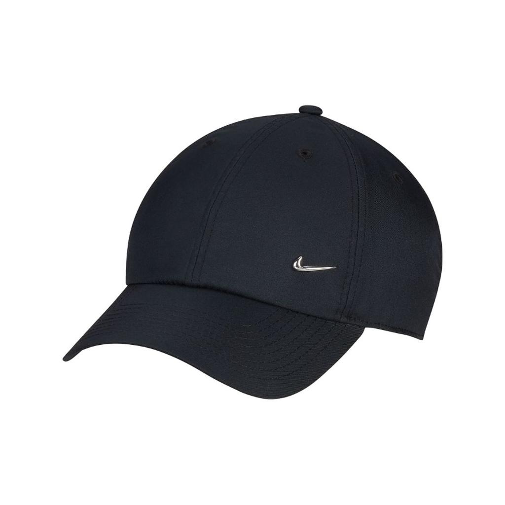 Nike Логотип Однотонная Декорация Полиэстер Бейсболка Унисекс Кепки Черный FB5372-010