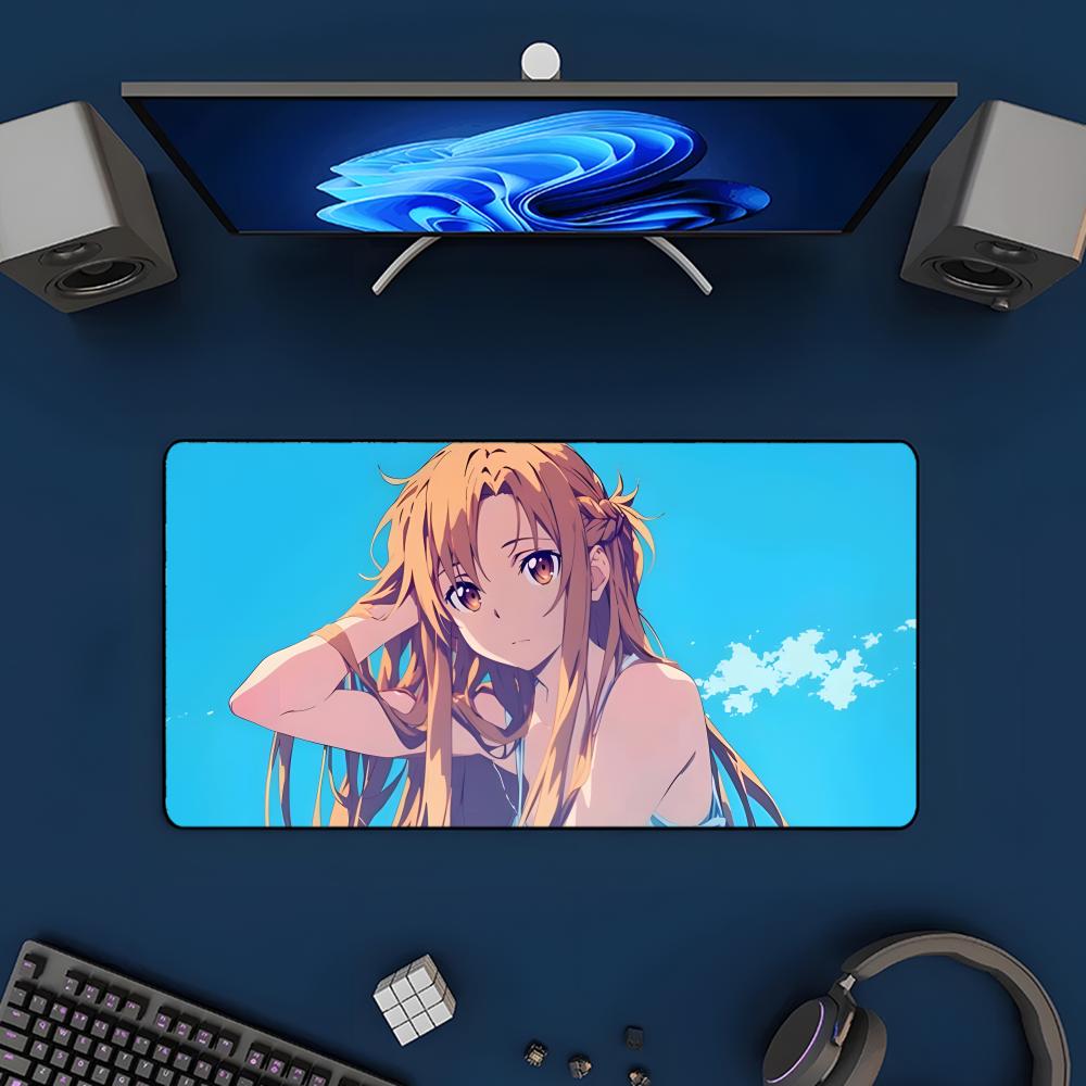 anime Swword Art Oonline Asuna Mouse Pad Mousepad Large Gaming Mouse Pad LockEdge Thickened Computer Keyboard Table Desk Mat